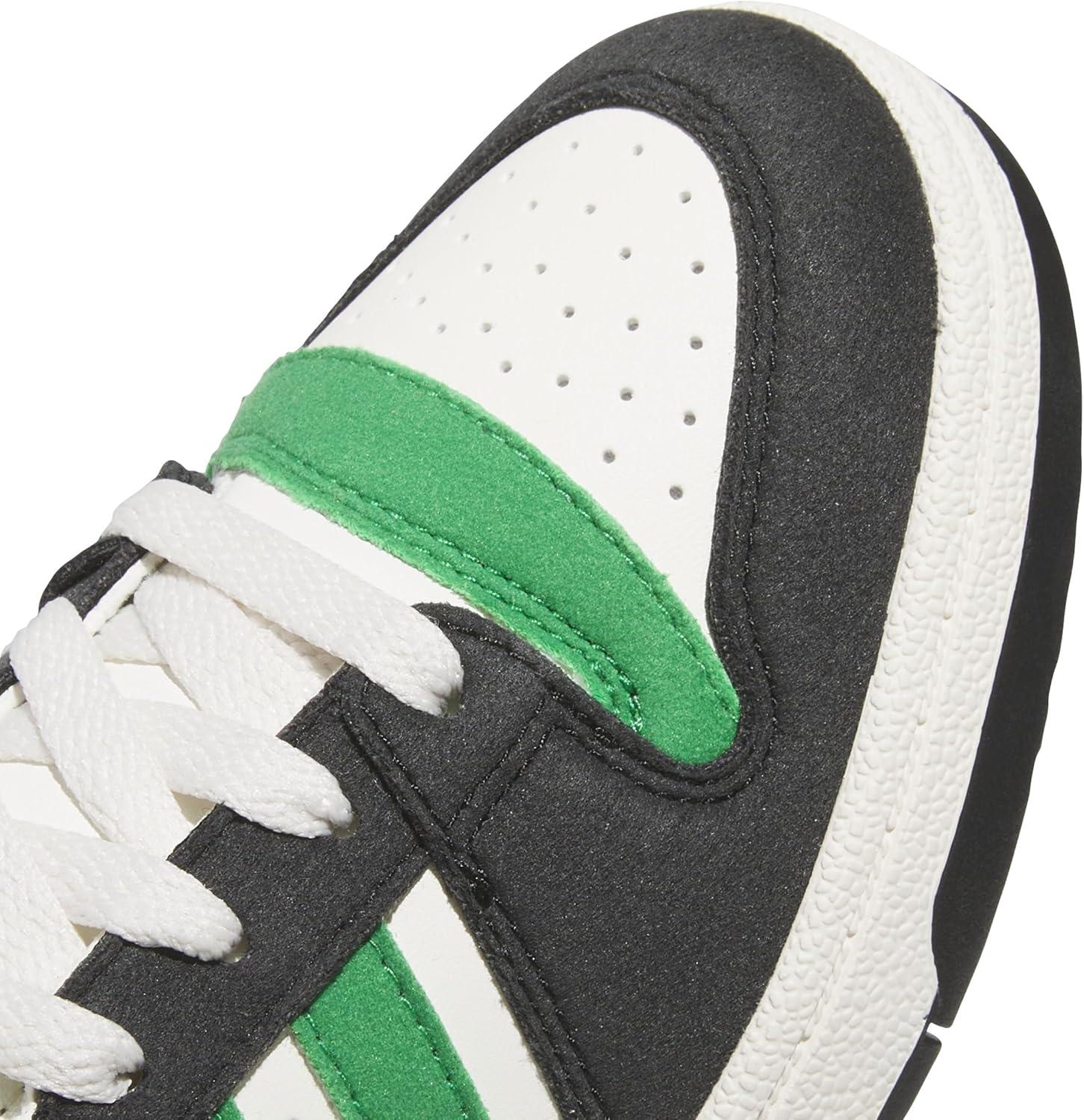 imageadidas UnisexChild Break Start Mid Top SneakerBlackGreenCloud White