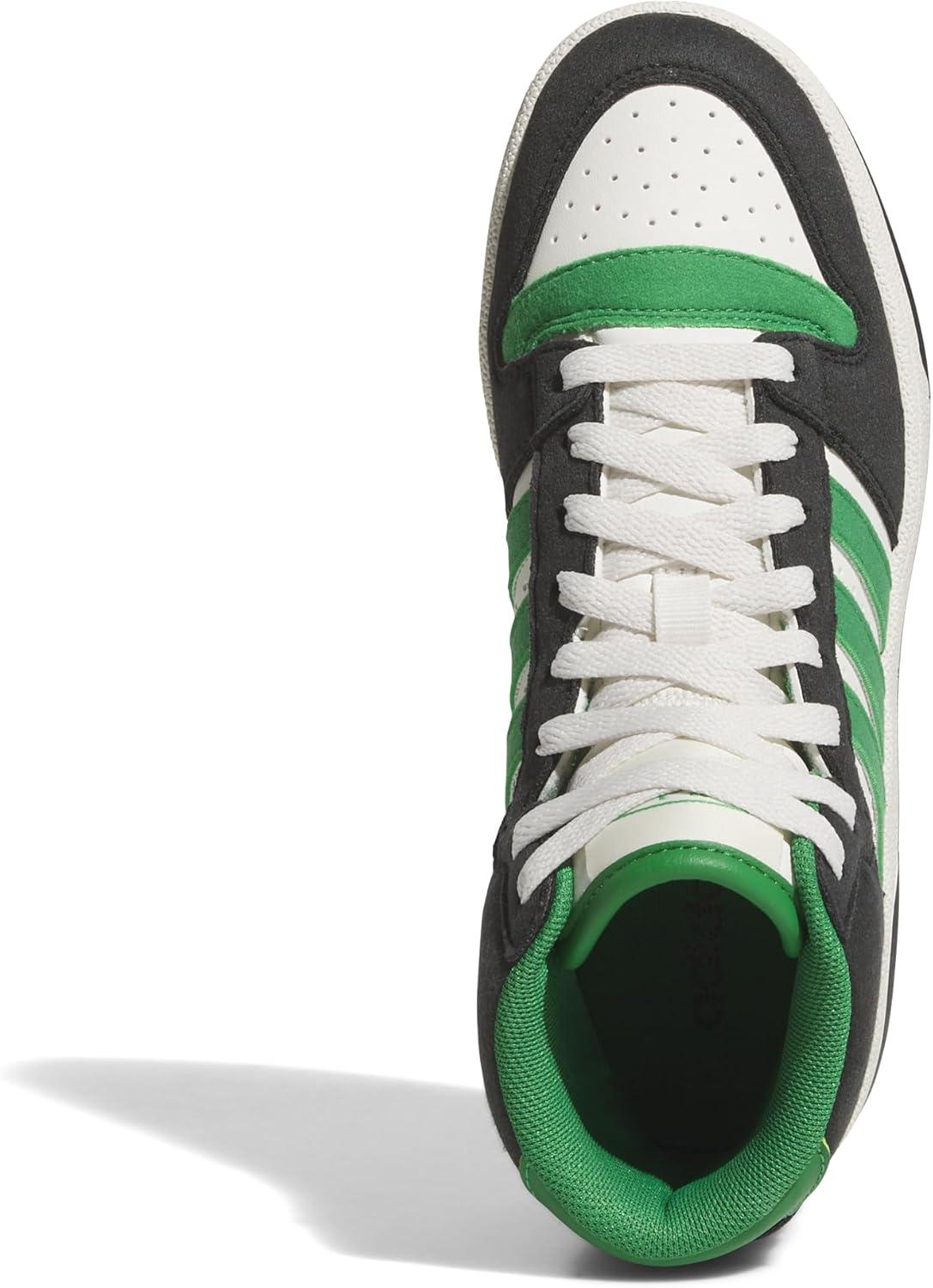 imageadidas UnisexChild Break Start Mid Top SneakerBlackGreenCloud White