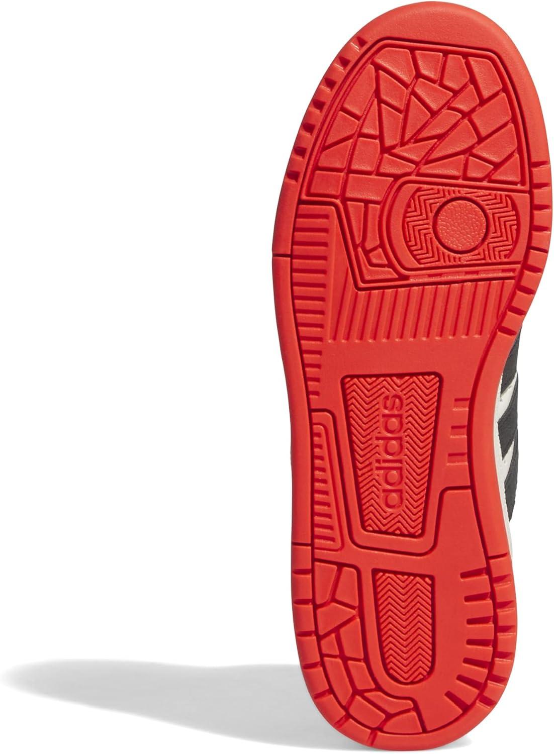 imageadidas UnisexChild Break Start Mid Top SneakerBright RedBlackOff White