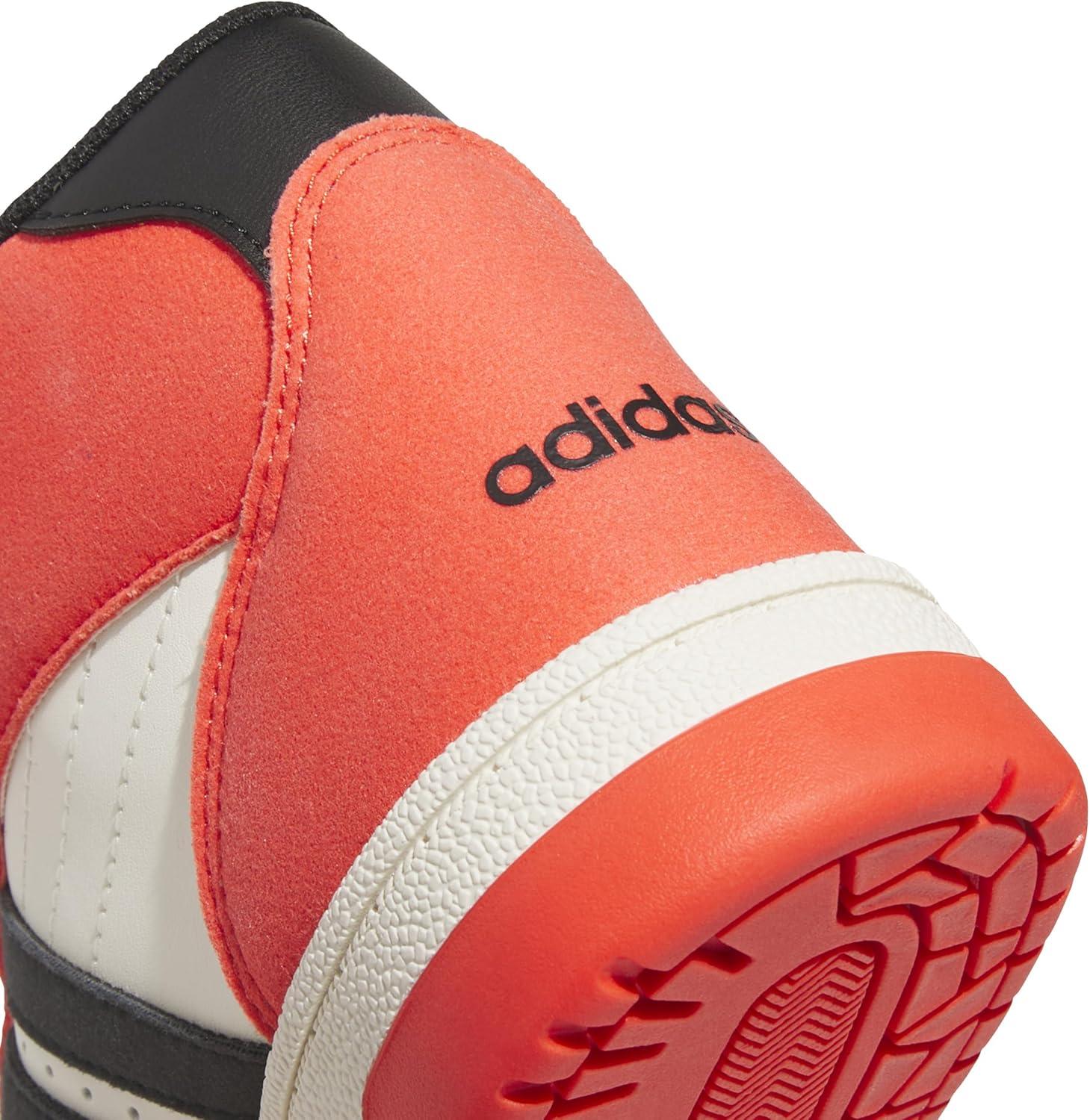 imageadidas UnisexChild Break Start Mid Top SneakerBright RedBlackOff White