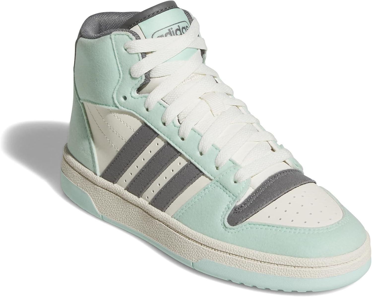 imageadidas UnisexChild Break Start Mid Top SneakerClear MintGreyOff White