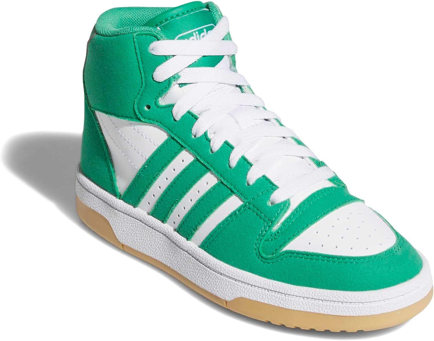 imageadidas UnisexChild Break Start Mid Top SneakerCourt GreenWhiteGum