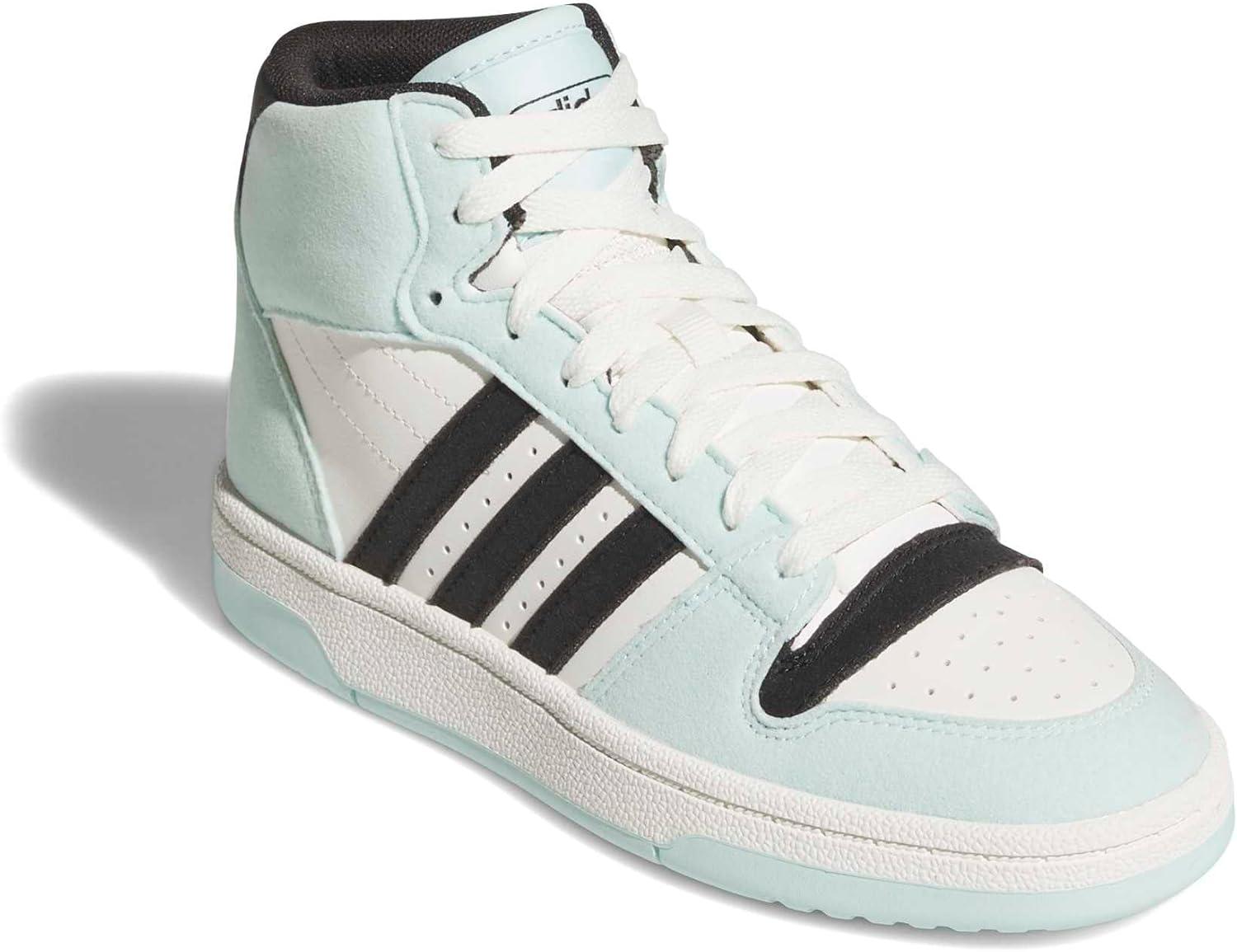 imageadidas UnisexChild Break Start Mid Top SneakerHalo MintBlackWhite