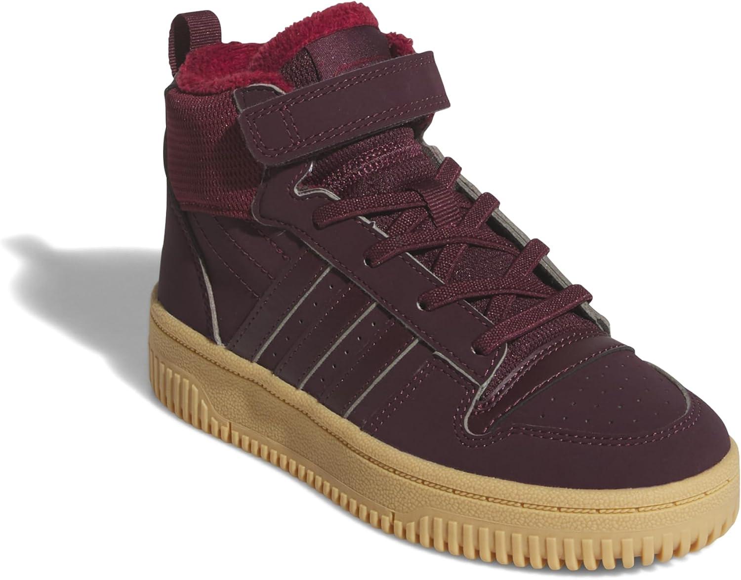 imageadidas UnisexChild Break Start Mid Top SneakerMaroonCollegiate BurgundyGum