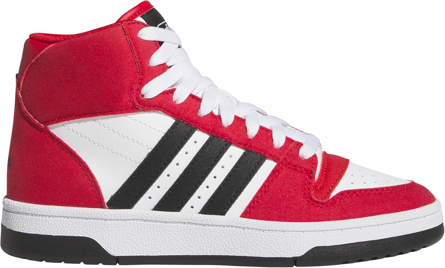 imageadidas UnisexChild Break Start Mid Top SneakerTeam Power RedBlackWhite