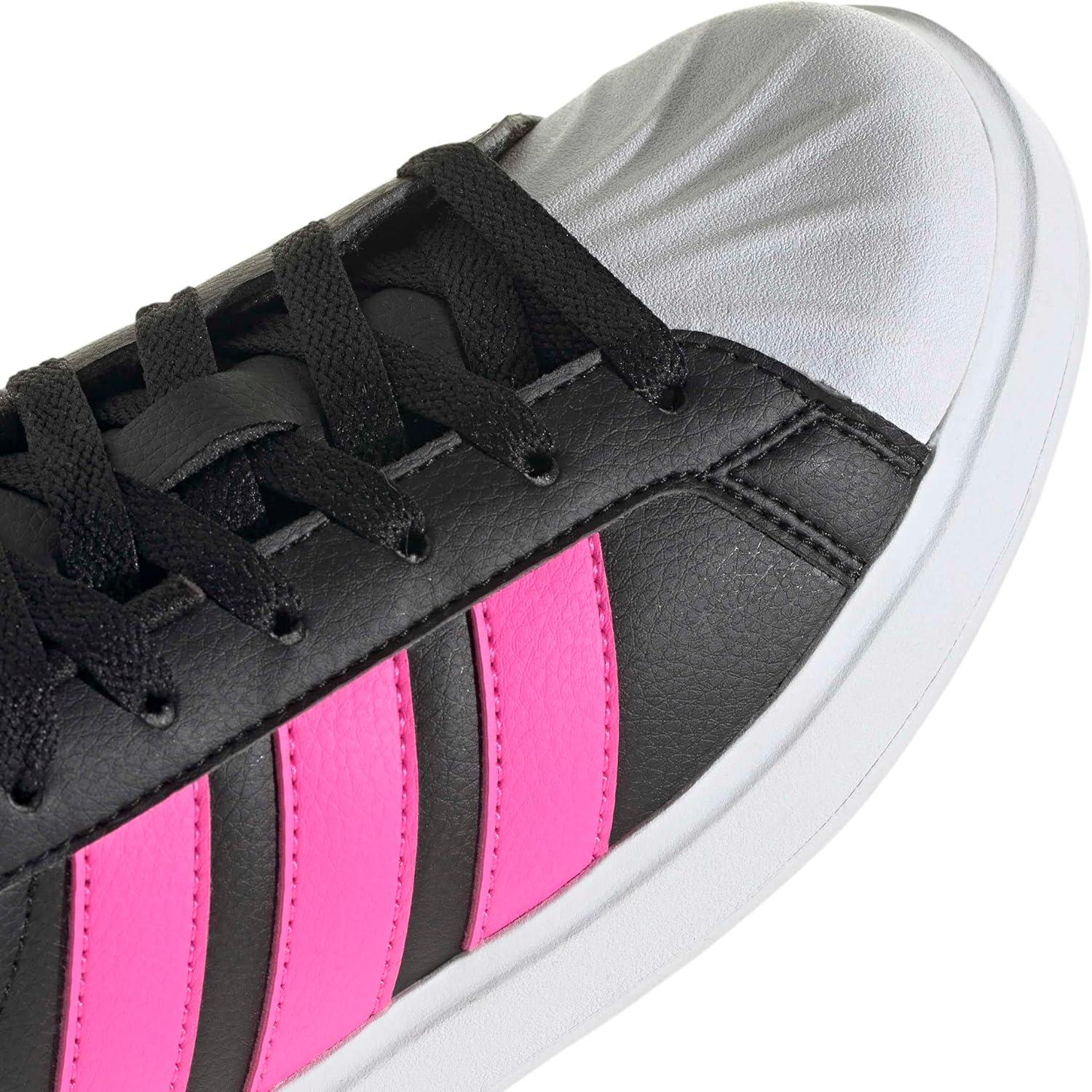 imageadidas UnisexChild Streetalk SneakerBlackLucid PinkWhite