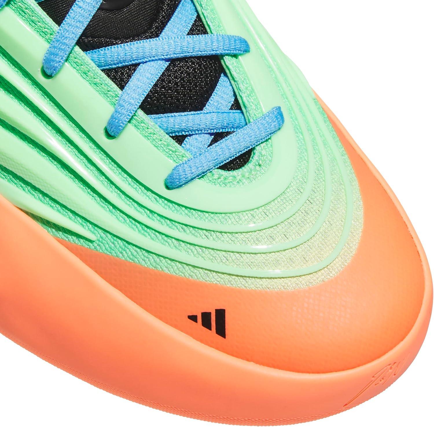 imageadidas Womens Dame X Basketball ShoesLime BurstSignal CoralBlue Burst