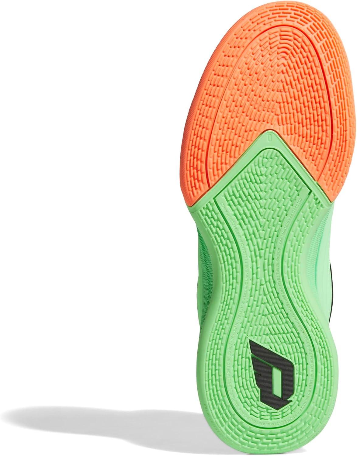 imageadidas Womens Dame X Basketball ShoesLime BurstSignal CoralBlue Burst