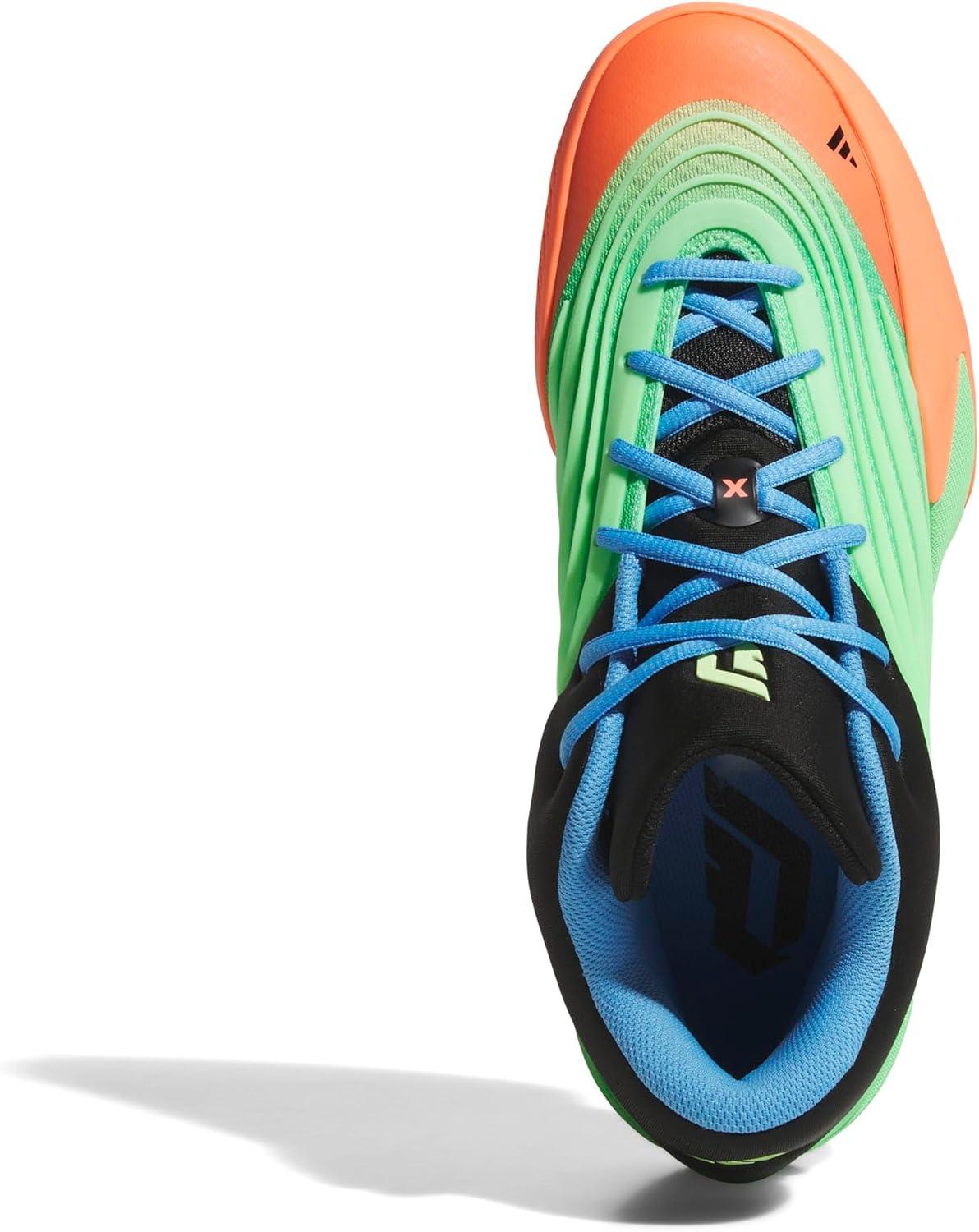 imageadidas Womens Dame X Basketball ShoesLime BurstSignal CoralBlue Burst