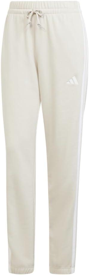 imageadidas Womens Essentials 3Stripes French Terry Cuffed PantsWonder AluminaWhite