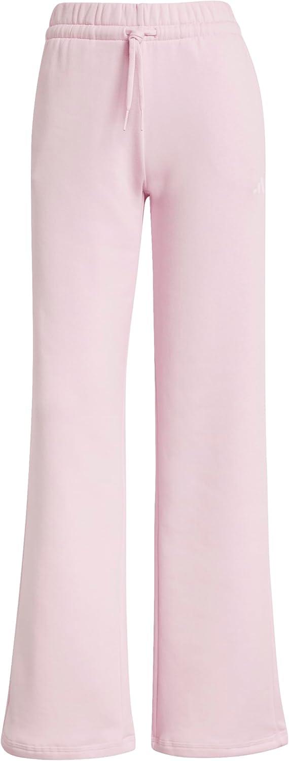 imageadidas Womens Essentials Small Logo Feel Cozy Open Hem PantClear PinkWhite