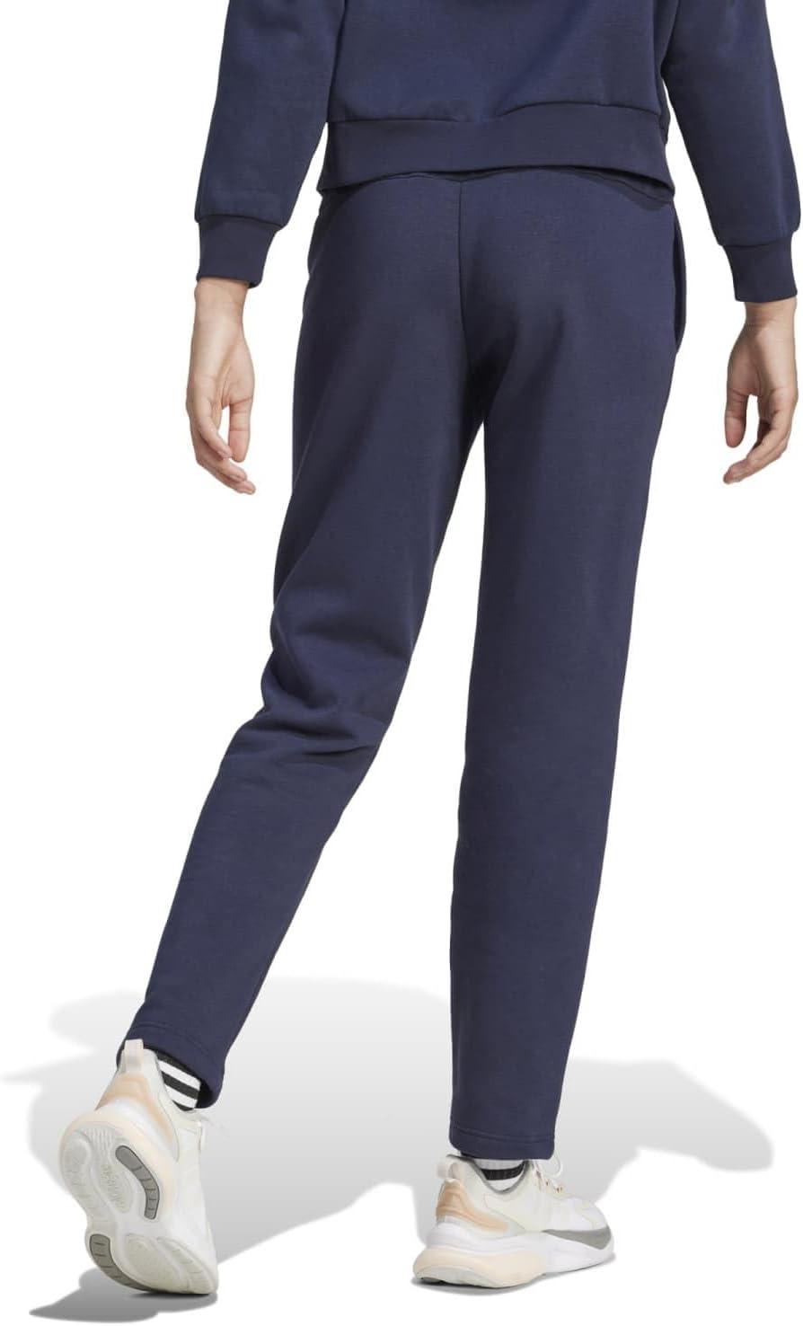 imageadidas Womens Essentials Small Logo Feel Cozy Open Hem PantLegend Ink