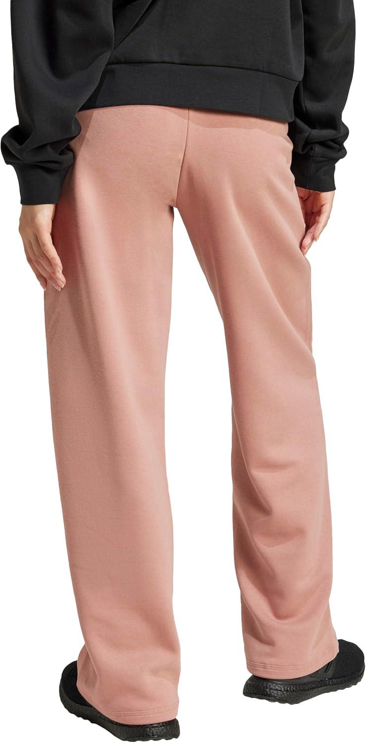 imageadidas Womens Essentials Small Logo Feel Cozy Open Hem PantWarm ClayWhite