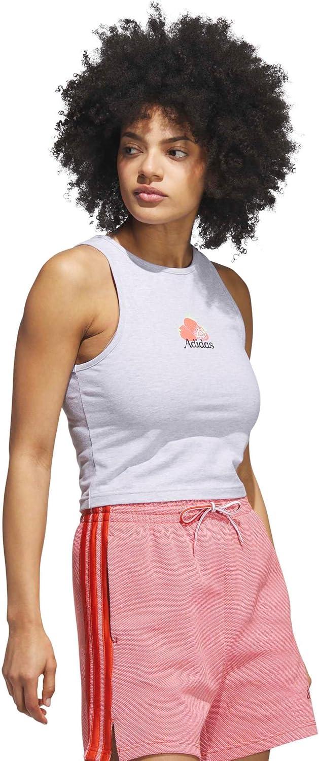 imageadidas Womens Farmers Market Graphic Tank TopLight Grey Heather