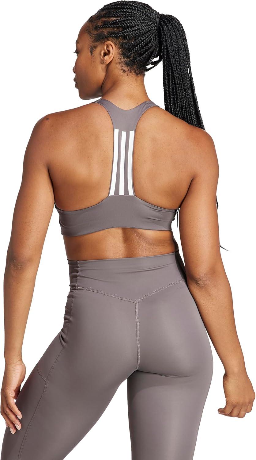 imageadidas Womens Powerimpact Training Medium Support BraCharcoal