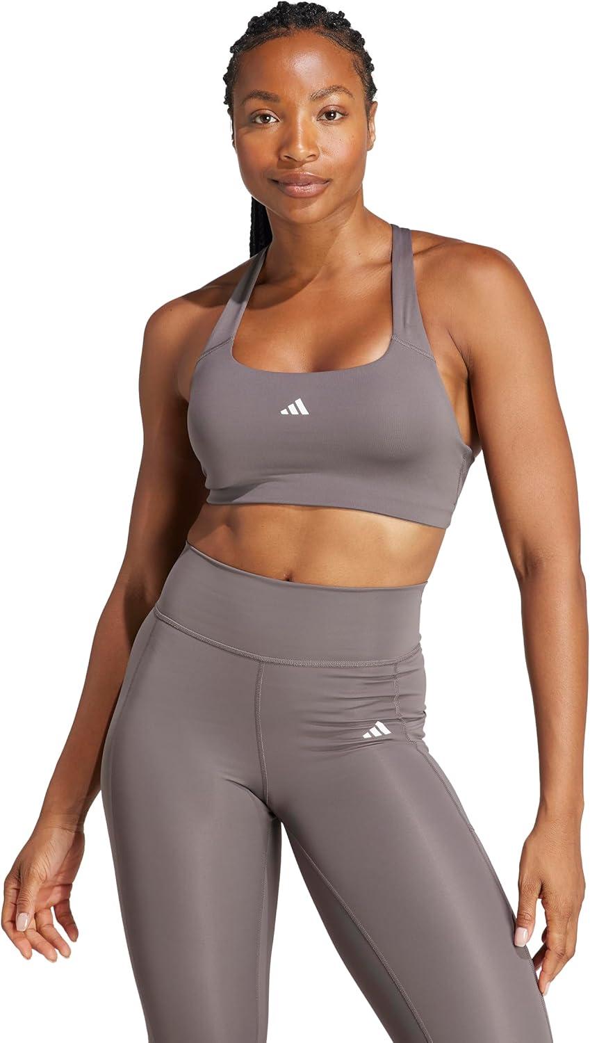 imageadidas Womens Powerimpact Training Medium Support BraCharcoal