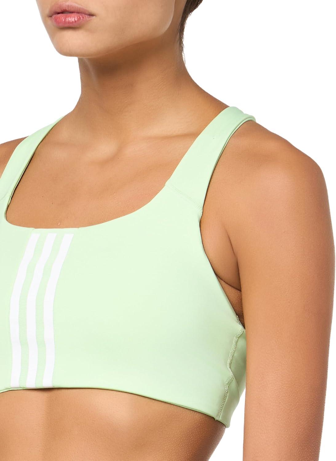 imageadidas Womens Powerimpact Training Medium Support BraSemi Green Spark