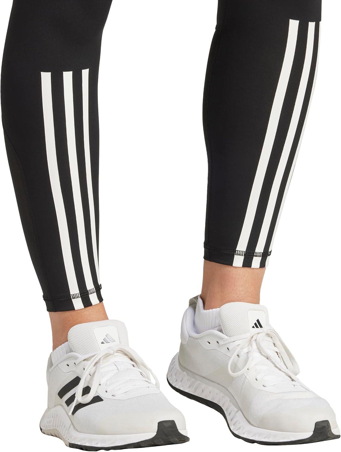 imageadidas Womens Techfit 3Stripes 78 Training Leggings Black Medium