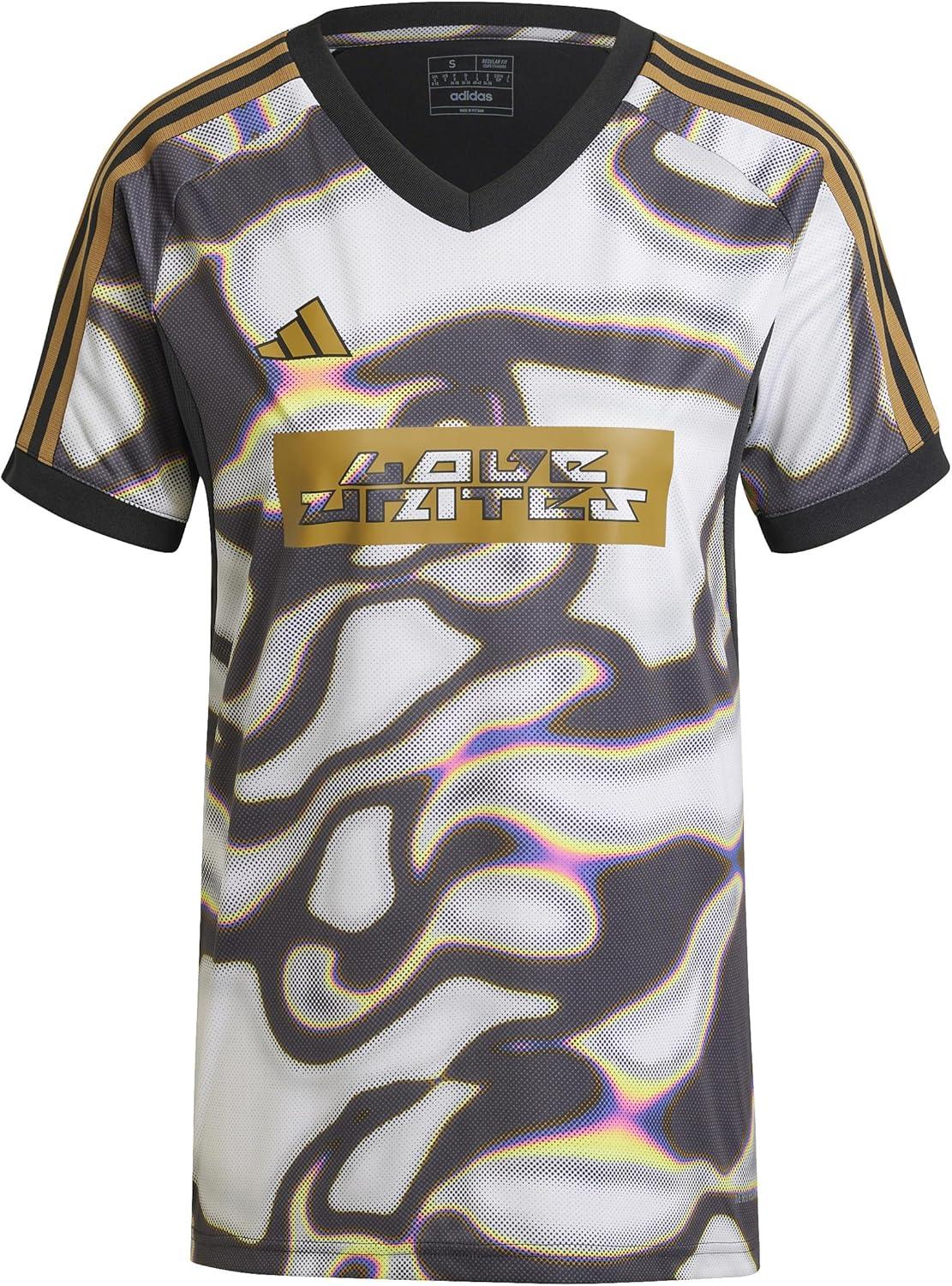 imageadidas Womens Tiro Pride JerseyBlackSolar SlimeBronze Strata