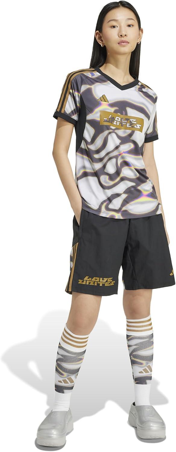 imageadidas Womens Tiro Pride JerseyBlackSolar SlimeBronze Strata