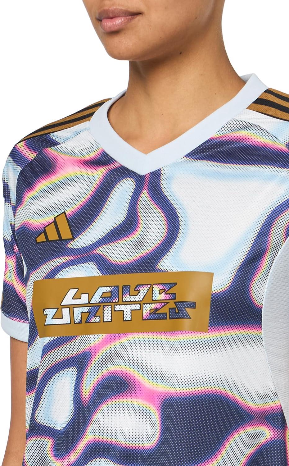 imageadidas Womens Tiro Pride JerseyHalo BluePurple BurstPink Spark