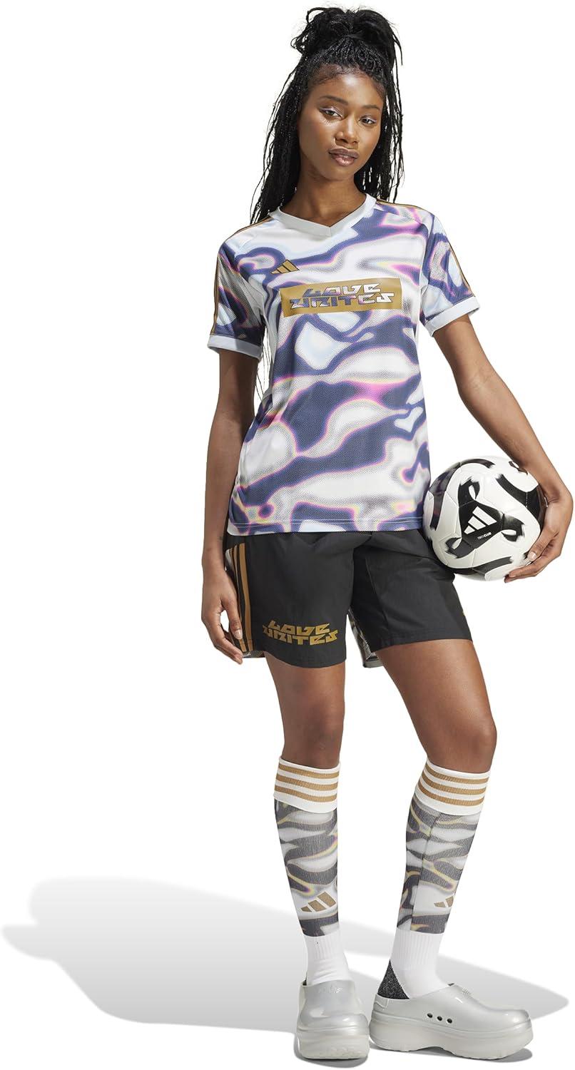 imageadidas Womens Tiro Pride JerseyHalo BluePurple BurstPink Spark