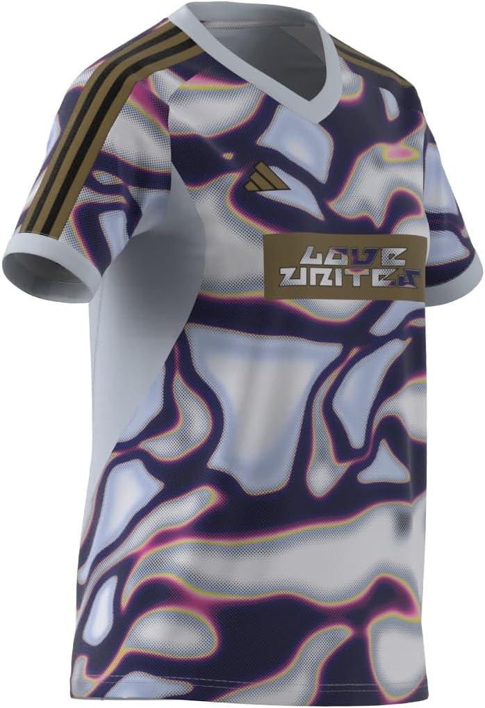 imageadidas Womens Tiro Pride JerseyHalo BluePurple BurstPink Spark