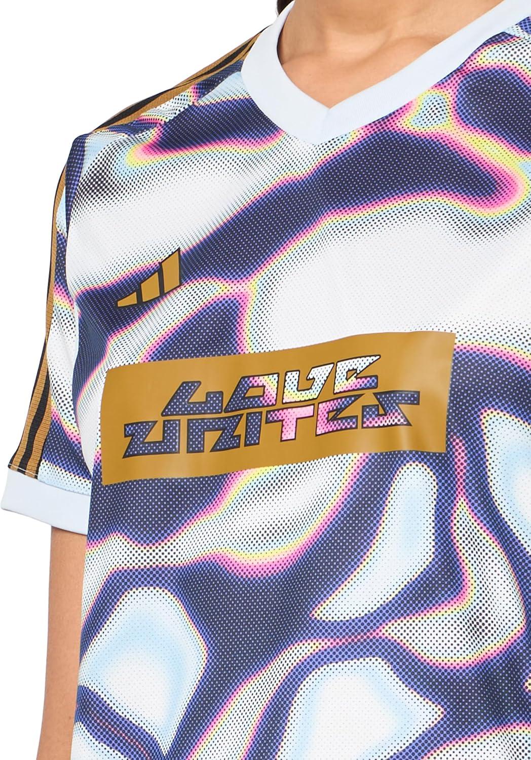 imageadidas Womens Tiro Pride JerseyHalo BluePurple BurstPink Spark