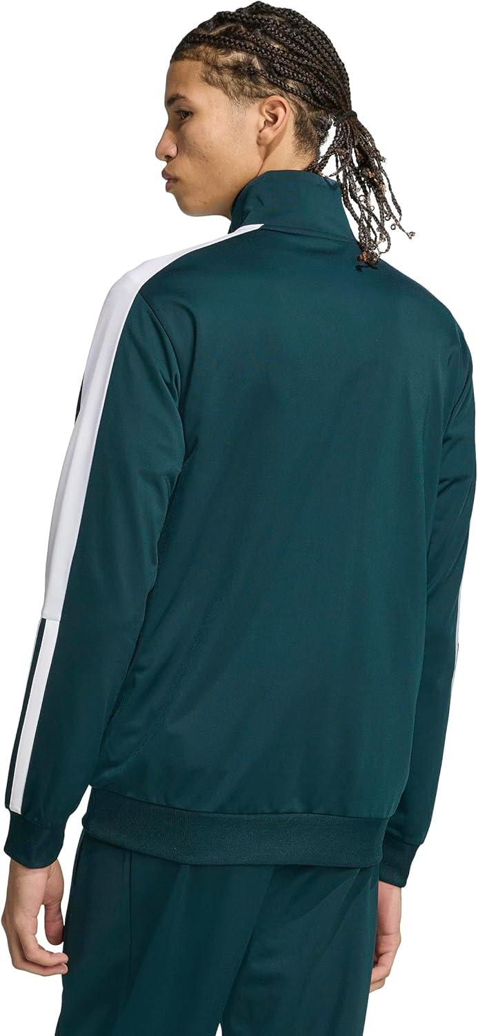 imageadidas mens Colorblock Track TopAurora IvyWhite