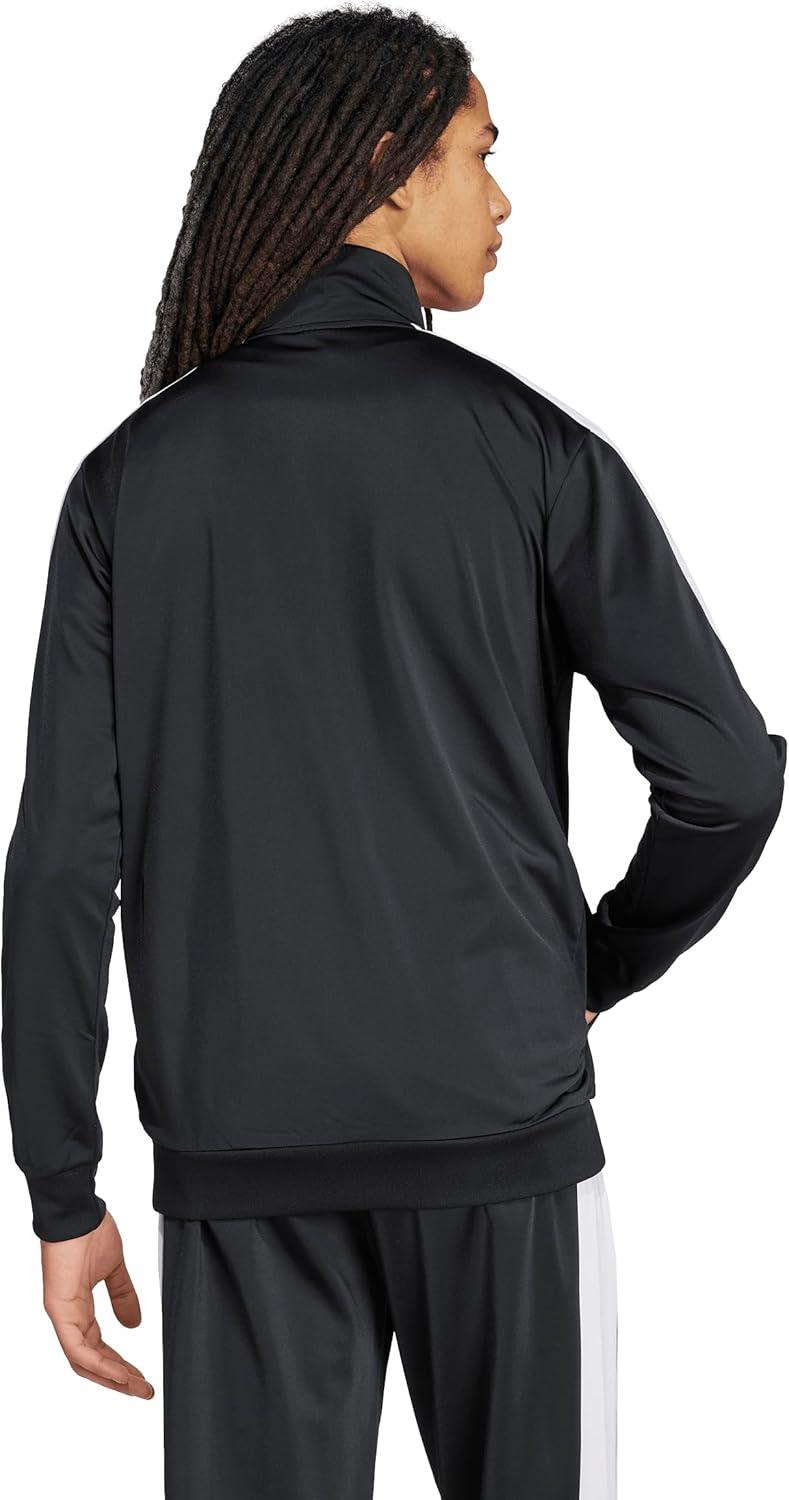 imageadidas mens Colorblock Track TopBlackWhite