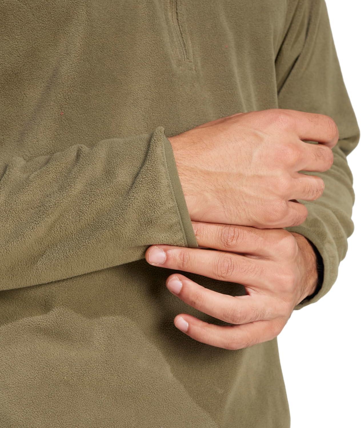 imageadidas mens Terrex Multi Essentials Halfzip Fleece Hiking JacketOlive Strata