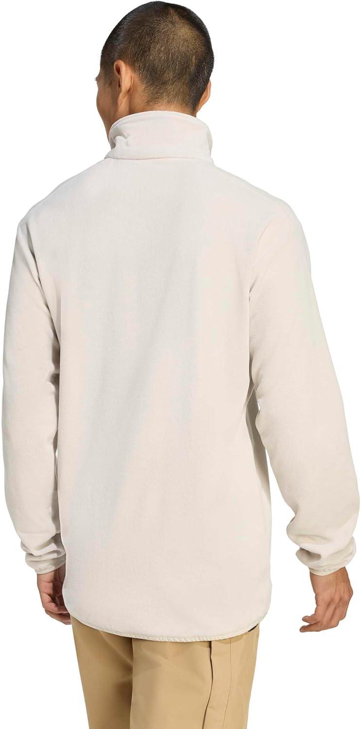 imageadidas mens Terrex Multi Essentials Halfzip Fleece Hiking JacketWonder Alumina