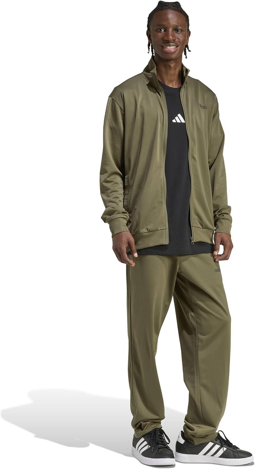 imageadidas mens Train Linear Track SuitOlive Strata