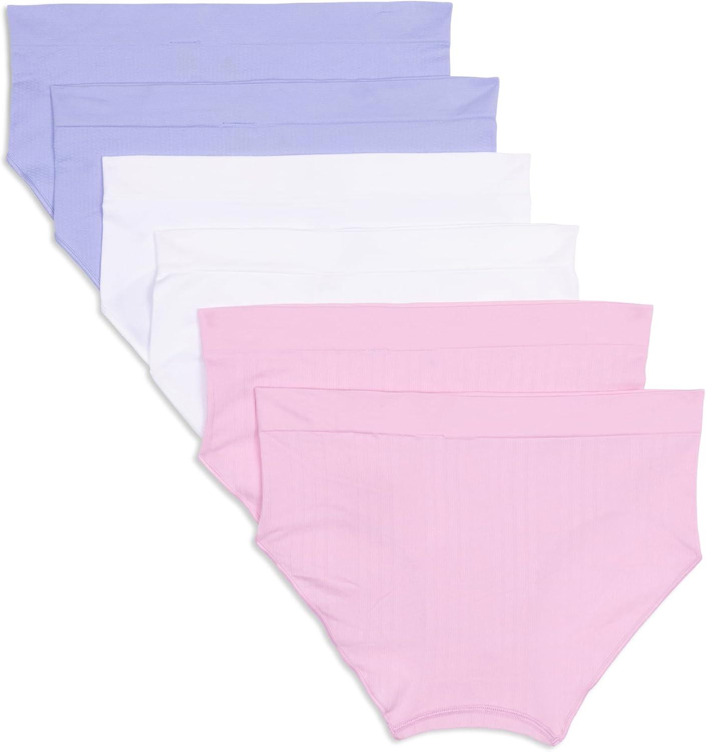 imageadidas womens Seamless Brief Panties 3packWonder PinkWhiteViolet Tone