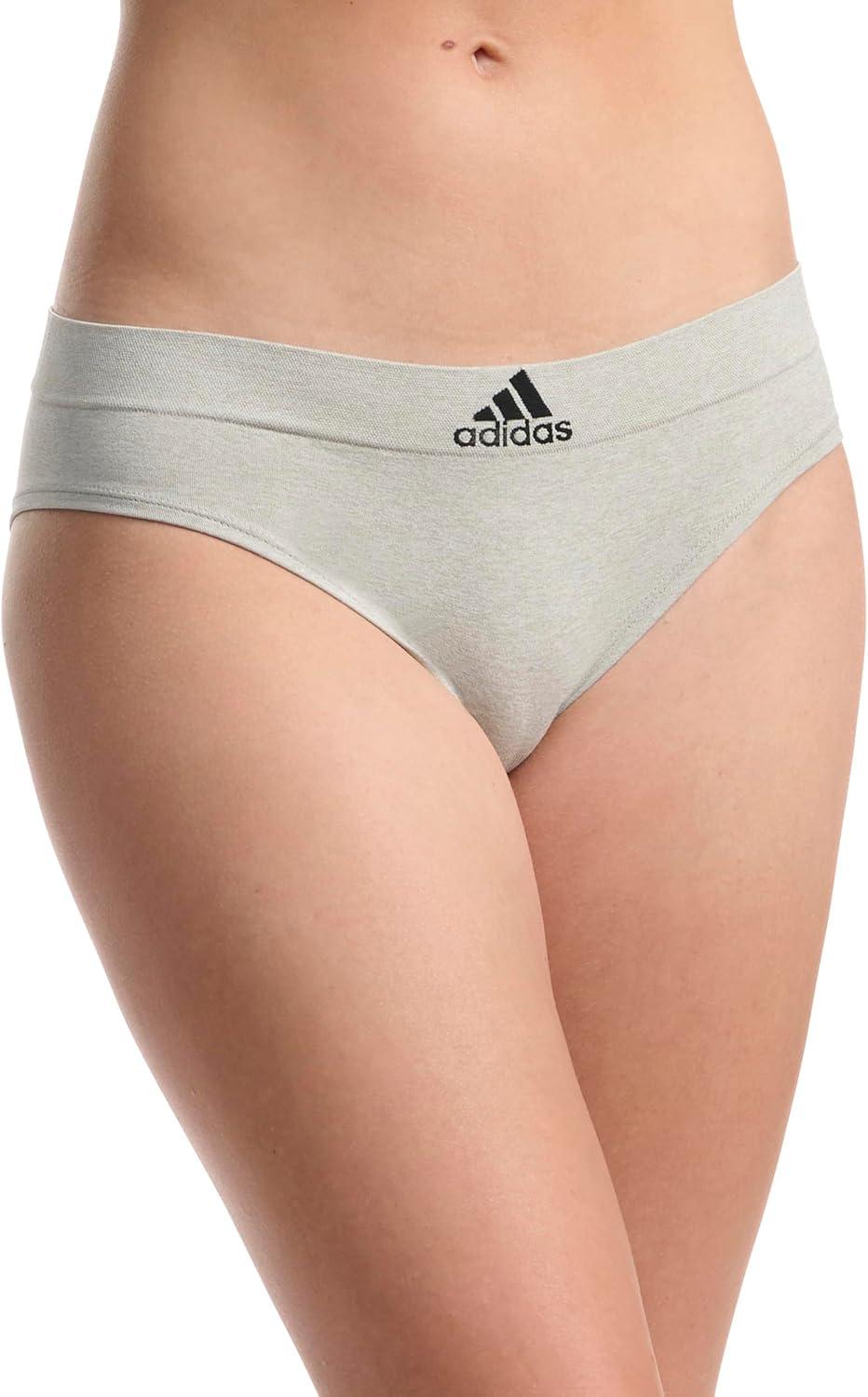 imageadidas womens Seamless Hipster Underwear 3 PackPink Snake MahoganyBlack