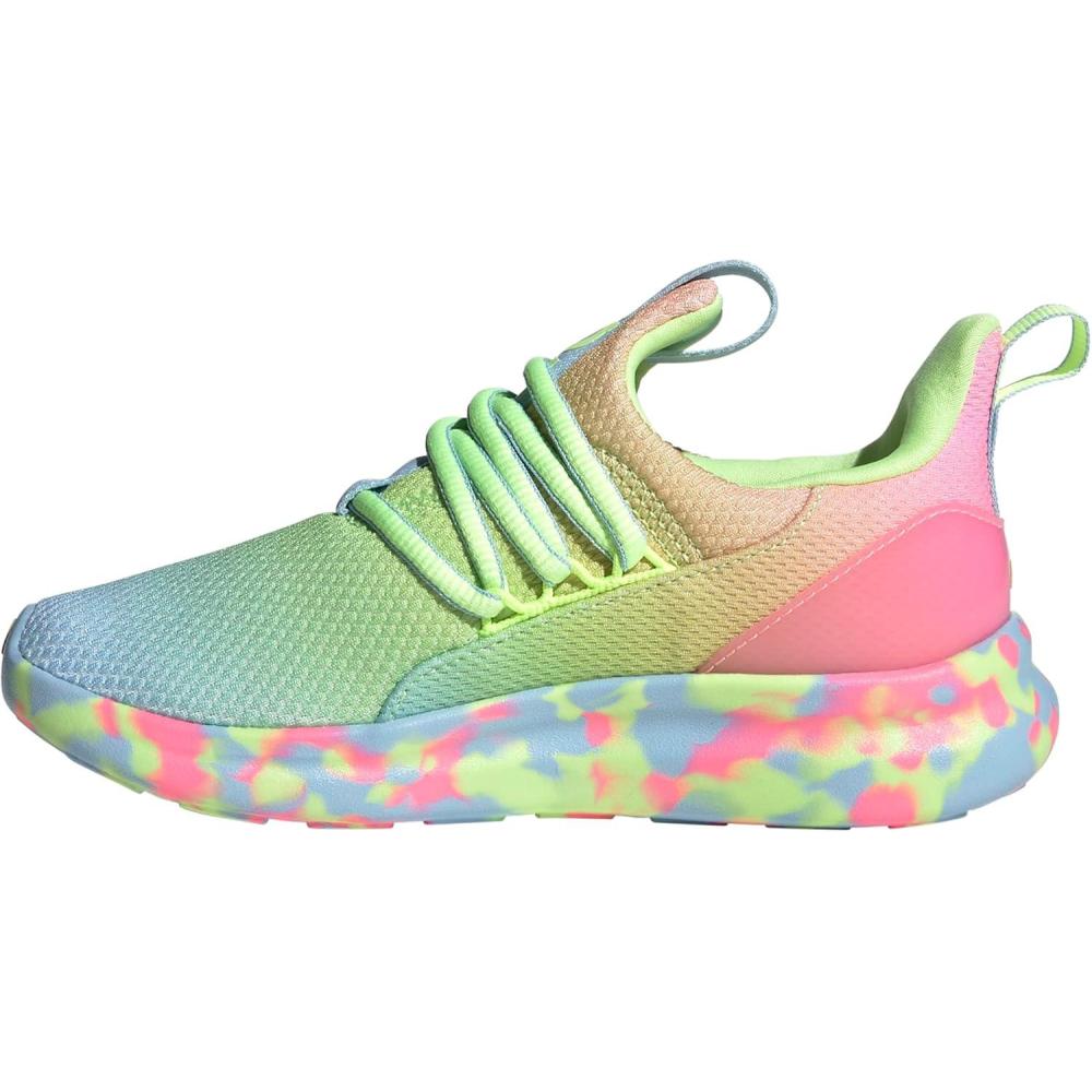 imageAdidas UnisexChild Lite Racer Adapt 70 SneakerClear SkyYellowBeam Pink
