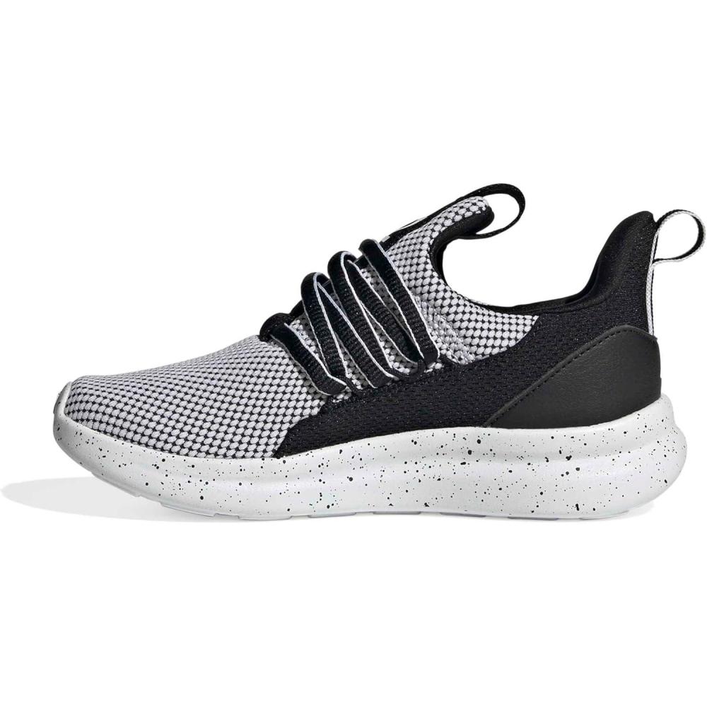 imageAdidas UnisexChild Lite Racer Adapt 70 SneakerWhiteBlackBlack