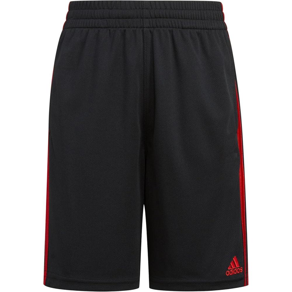 imageadidas Boys Classic 3Stripes ShortsBlack With Yellow