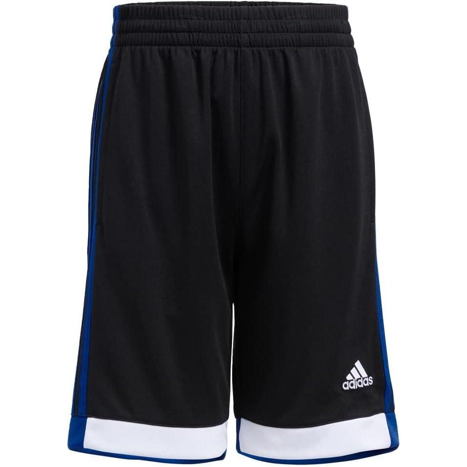 imageadidas Boys Elastic Waistband Winner ShortBlack With Blue