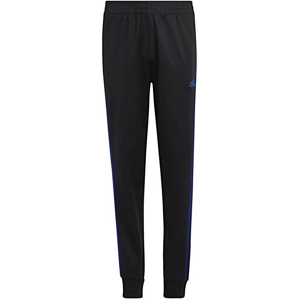 imageadidas Boys Iconic Tricot Jogger PantsBlack With Bold Blue