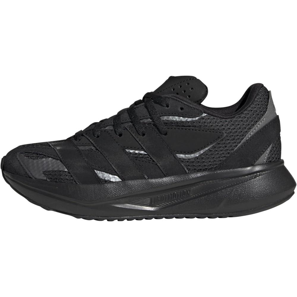 imageadidas Boys Lightblaze Lace Up SneakersBlackBlackIron Metallic