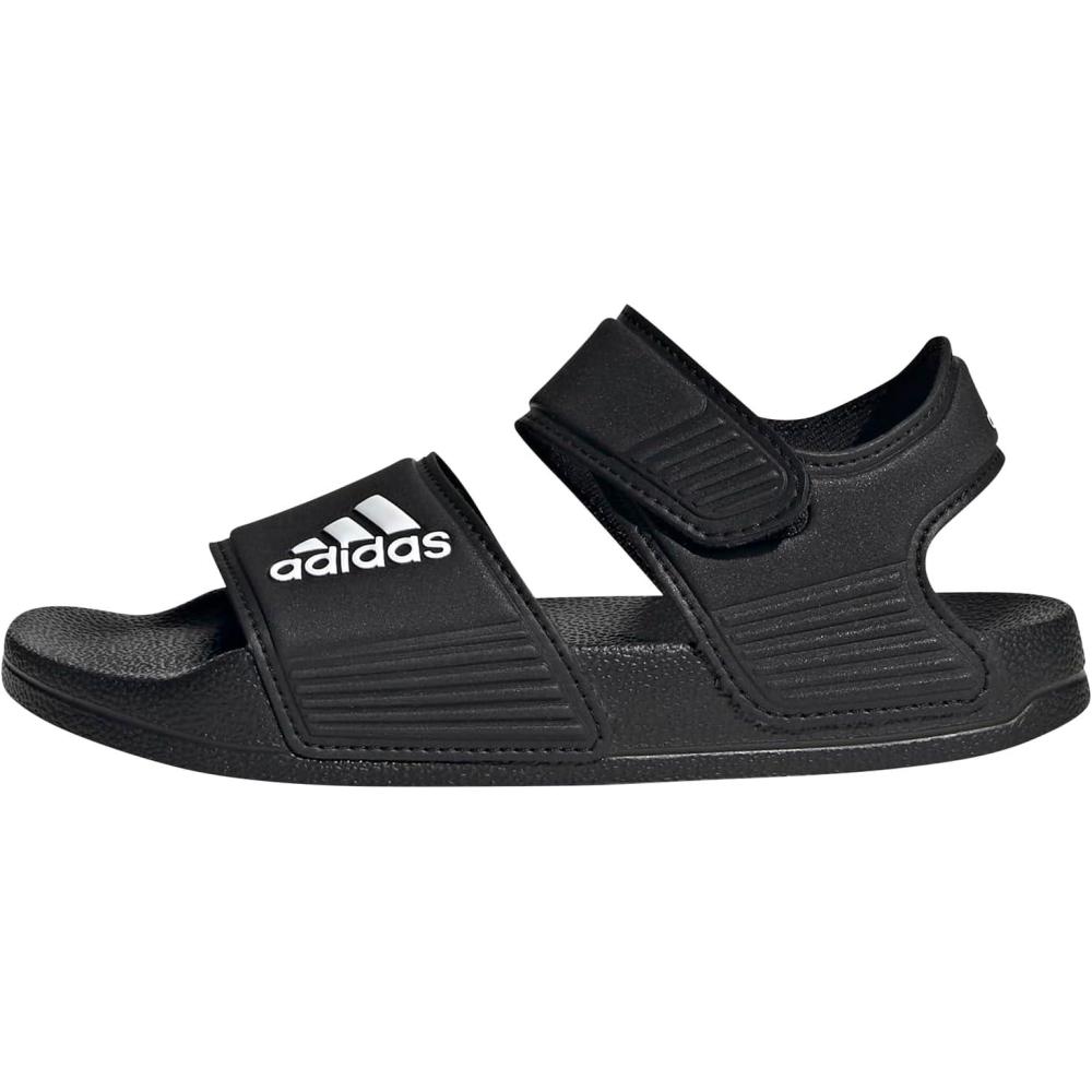 imageadidas Kids Adilette Slide SandalsCore BlackWhiteCore Black