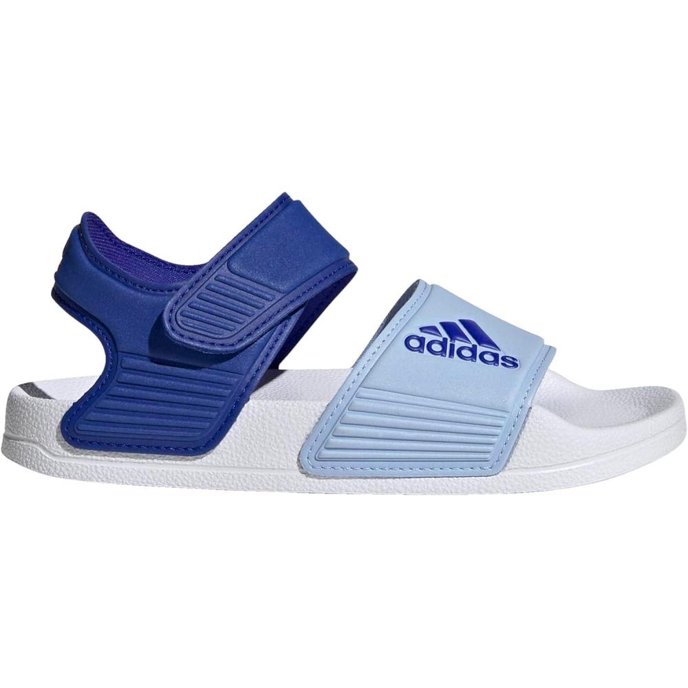 imageadidas Kids Adilette Slide SandalsLucid BlueBlue DawnBright Red