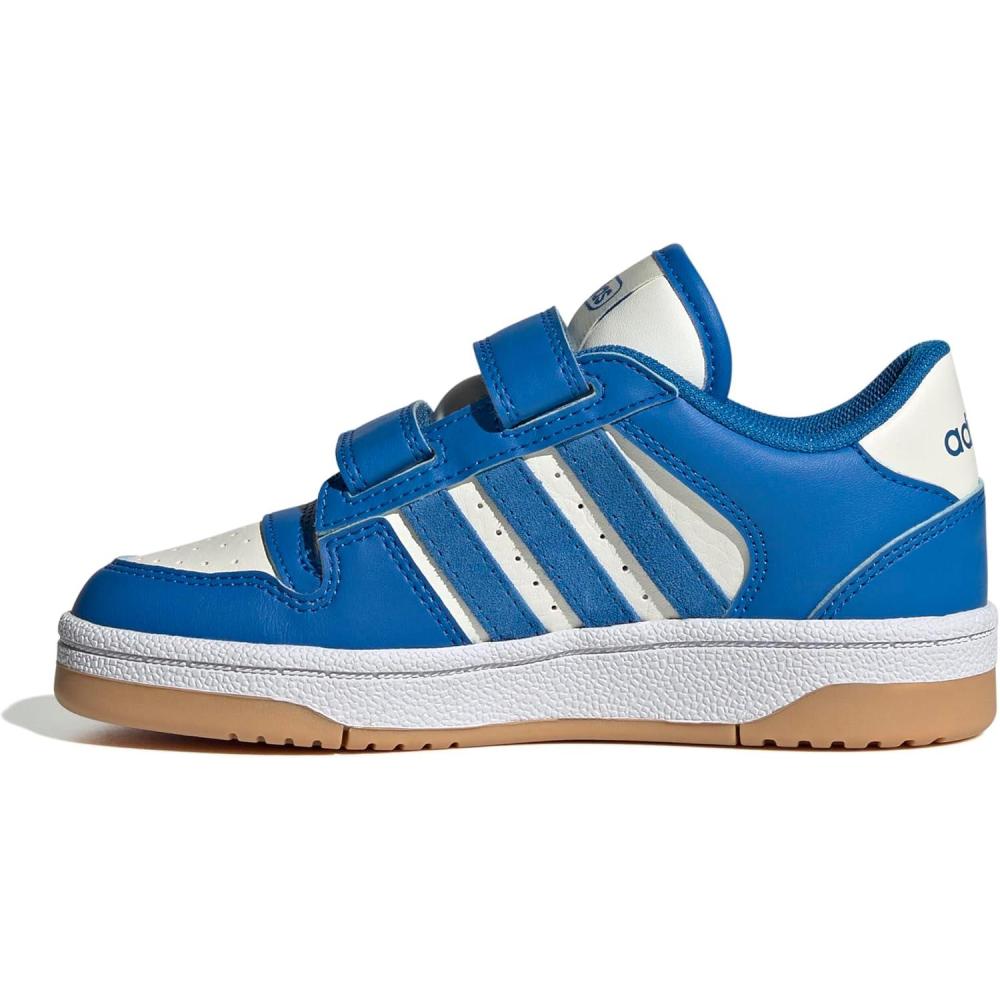 imageadidas Kids Break Start Hook ampamp Loop ShoeBluebirdBluebirdCloud White