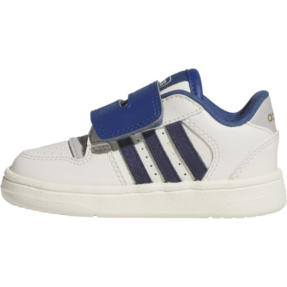imageadidas Kids Break Start Hook ampamp Loop ShoeOff WhiteDark Blue