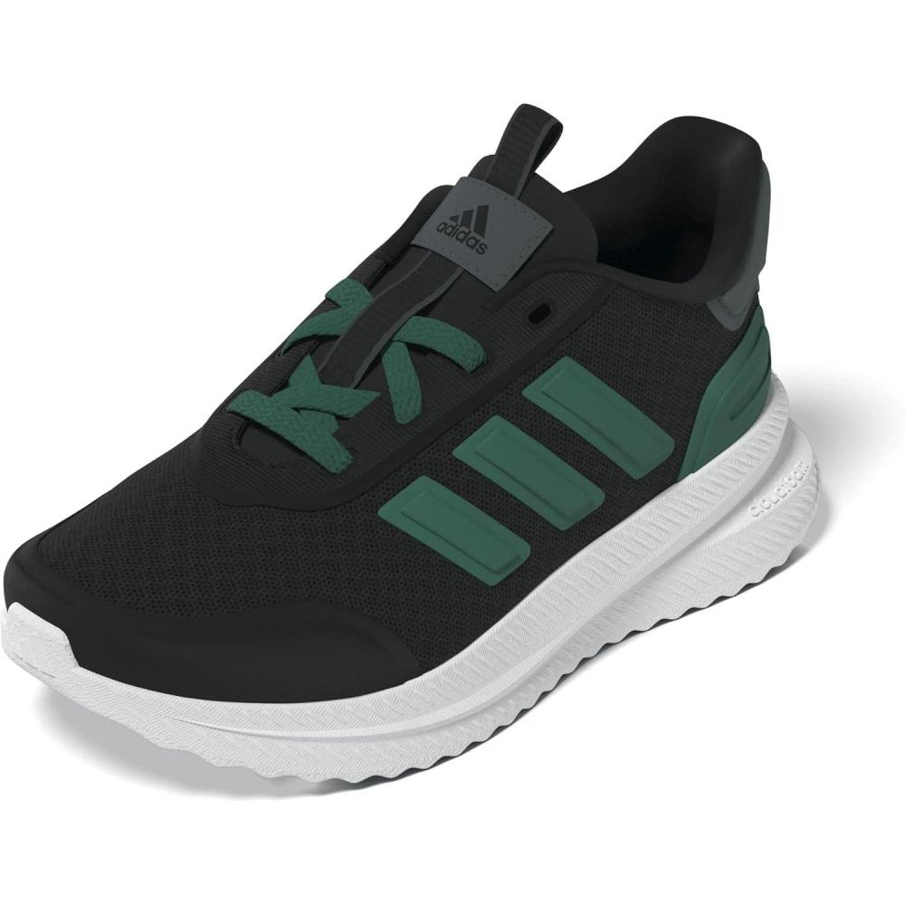 imageadidas Kids XPLR Path Elastic Lace ampamp Strap ShoesBlackCollegiate GreenGrey