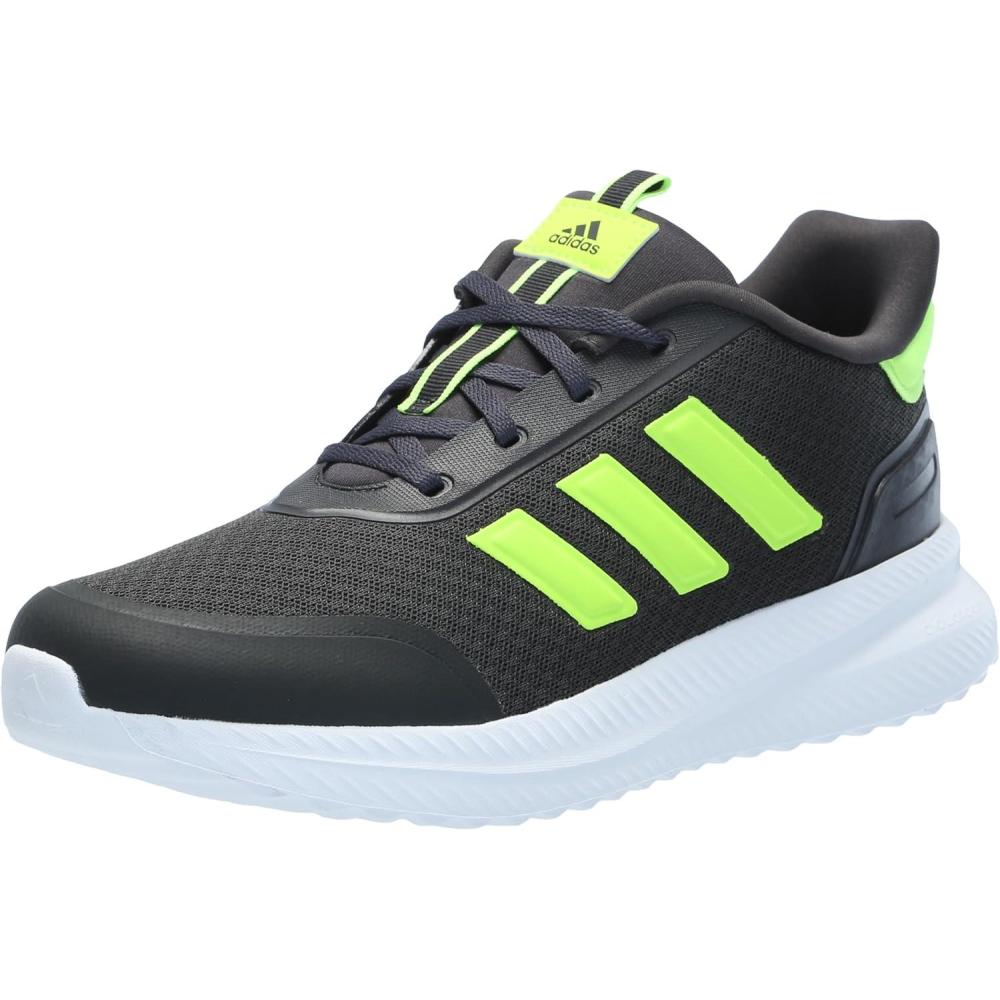 imageadidas Kids XPLR Path Elastic Lace ampamp Strap ShoesCarbonLucid LemonWhite