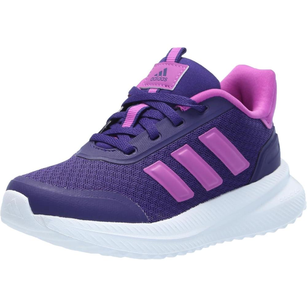 imageadidas Kids XPLR Path Elastic Lace ampamp Strap ShoesCollegiate PurplePurple BurstWhite
