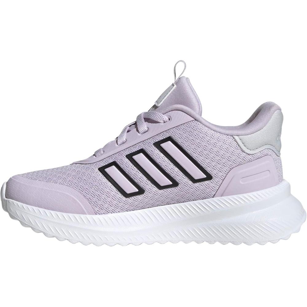 imageadidas Kids XPLR Path Elastic Lace ampamp Strap ShoesIce LavenderBlackDash Grey