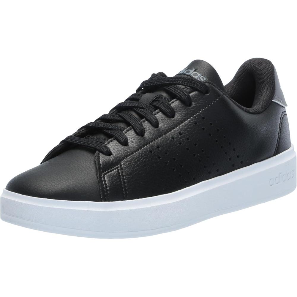imageadidas Mens Advantage 20 Tennis ShoesBlackBlackGrey